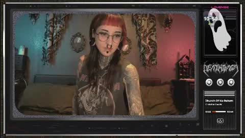 Snapshot of 666deathgasm chatting on July 2026 06:23:01 PM Juune online show from July 2026 06:23:01 PM