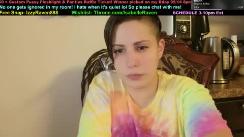 Snapshot of _isabelleraven chatting on April 2026 08:36:02 PM IsabelleRaven online show from April 2026 08:36:02 PM