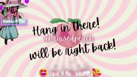 Snapshot of abruisedpeach chatting on June 2026 02:47:02 AM Peach online show from June 2026 02:47:02 AM