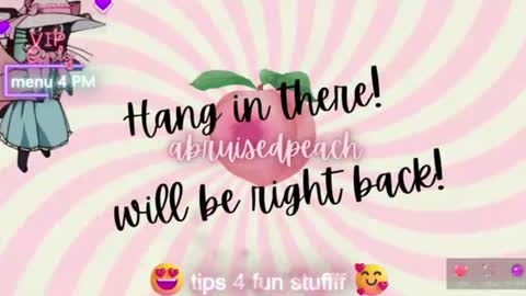 Snapshot of abruisedpeach chatting on June 2026 02:56:01 AM Peach online show from June 2026 02:56:01 AM