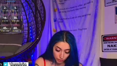 Snapshot of ariavossx chatting on May 2026 08:15:02 PM Aria online show from May 2026 08:15:02 PM