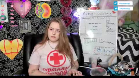 Snapshot of artsyheartsyy chatting on February 2025 03:06:01 AM ArtsyHeartsyy online show from February 2025 03:06:01 AM