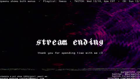 Aurora  Aura online show from December 2024 05:02:01 AM