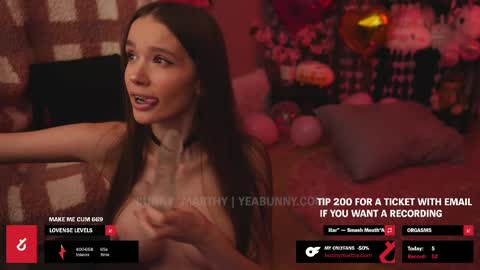 Snapshot of bunny_marthy chatting on February 2025 06:51:02 PM Maddie Next stream online show from February 2025 06:51:02 PM