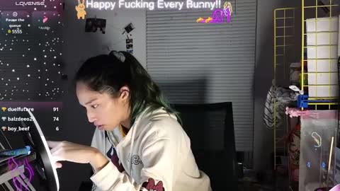 Tokki  bunny  online show from December 2024 02:23:02 AM