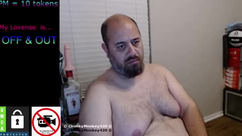 Snapshot of chunkymonkey420 chatting on February 2025 10:11:02 AM Spencer Smokey Bear online show from February 2025 10:11:02 AM