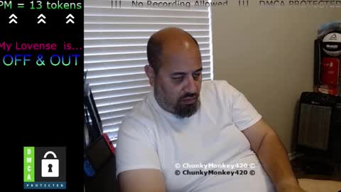 Snapshot of chunkymonkey420 chatting on February 2025 10:09:01 PM Spencer Smokey Bear online show from February 2025 10:09:01 PM