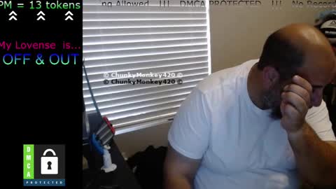 Snapshot of chunkymonkey420 chatting on March 2025 09:15:02 PM Spencer Smokey Bear online show from March 2025 09:15:02 PM