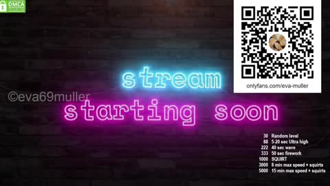 Eva  next show  8pm CEST AMST online show from December 2024 07:26:02 PM