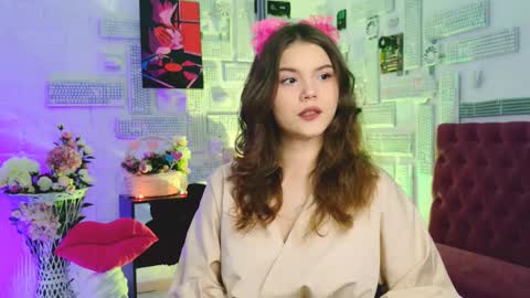 Snapshot of evathopson chatting on February 2025 12:03:02 PM Eva  next stream -  - 1600 UTC2000  online show from February 2025 12:03:02 PM