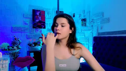 Snapshot of evathopson chatting on February 2025 03:50:02 PM Eva  next stream -  - 1600 UTC2000  online show from February 2025 03:50:02 PM