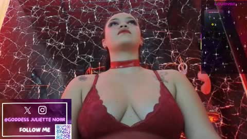 Snapshot of goddessjuliettenoiir chatting on February 2026 08:21:01 PM Goddes Juliette Noiir online show from February 2026 08:21:01 PM