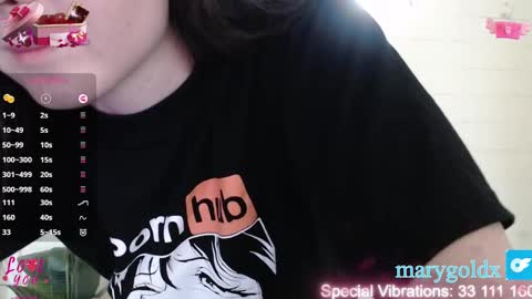 Snapshot of gold_mary_ chatting on February 2025 10:03:02 AM Mary online show from February 2025 10:03:02 AM