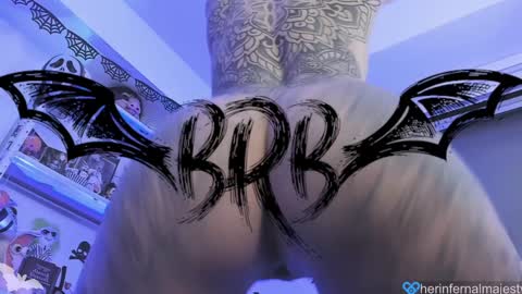 Snapshot of herinfernalmajesty chatting on January 2025 06:14:01 AM  Marie  online show from January 2025 06:14:01 AM