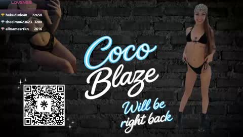 Snapshot of itscocoblaze chatting on April 2026 03:30:02 AM CoCo Blaze online show from April 2026 03:30:02 AM