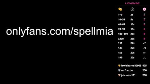 Snapshot of miaspell chatting on January 2025 11:07:01 PM Mia  instagram miasspell online show from January 2025 11:07:01 PM