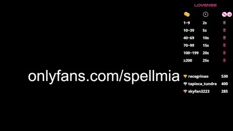 Snapshot of miaspell chatting on February 2025 10:09:02 PM Mia  instagram miasspell online show from February 2025 10:09:02 PM