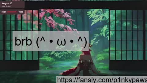 Snapshot of pinkypaws chatting on February 2026 09:43:01 PM miko online show from February 2026 09:43:01 PM