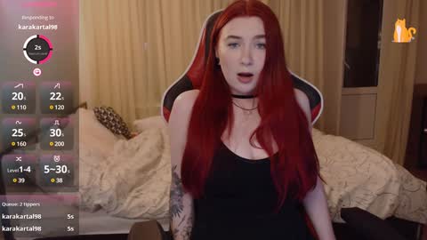 Snapshot of redhaired_kitty chatting on December 2024 12:52:02 AM Lina online show from December 2024 12:52:02 AM