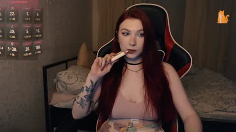 Snapshot of redhaired_kitty chatting on January 2025 12:12:01 AM Lina online show from January 2025 12:12:01 AM