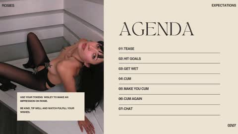 Rosie Bones online show from March 2026 08:25:01 PM