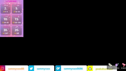 Snapshot of sammyraxx chatting on December 2024 08:01:02 PM Sammy Raxx online show from December 2024 08:01:02 PM