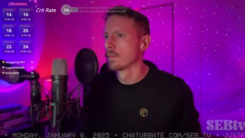 Sebastian online show from January 2025 10:15:02 PM