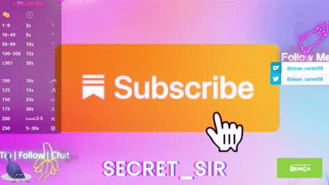 Dean Carter online show from September 2025 10:20:01 PM