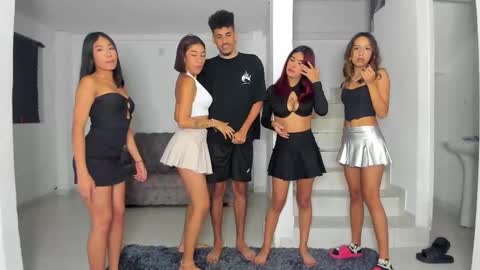 black hair GIORGIA --  redhair RILEY -brown hair APRIL online show from February 2025 10:46:01 AM