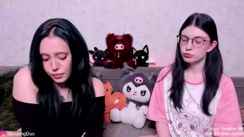 Snapshot of sleepingduo chatting on May 2026 04:04:02 PM Hi We are Iva and Angela Nice to meet u 3 online show from May 2026 04:04:02 PM