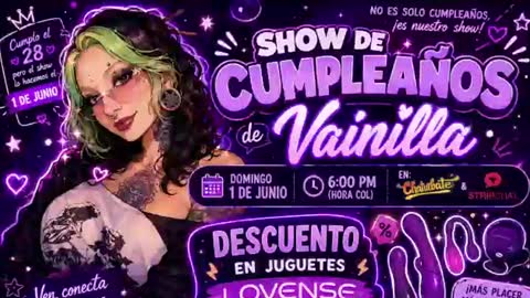 Vainilla Independent model online show from June 2026 01:30:02 AM