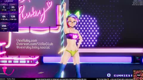 Snapshot of vexruby chatting on February 2025 01:13:02 AM Vex Ruby online show from February 2025 01:13:02 AM