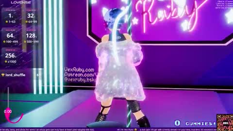 Snapshot of vexruby chatting on November 2025 01:11:01 AM Vex Ruby online show from November 2025 01:11:01 AM