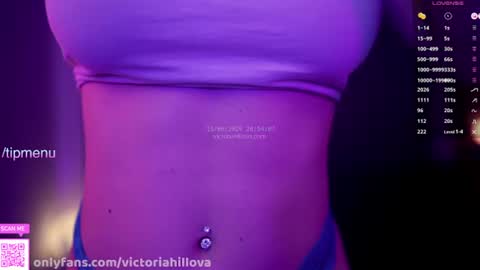 Snapshot of victoriahillova chatting on June 2026 06:54:01 PM Victoria Hillova online show from June 2026 06:54:01 PM