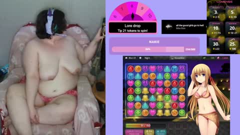 Snapshot of xonerdykitty chatting on February 2025 08:56:02 AM Nerdykitty online show from February 2025 08:56:02 AM