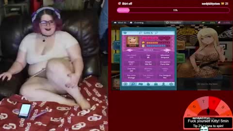 Snapshot of xonerdykitty chatting on March 2026 01:12:02 AM Nerdykitty online show from March 2026 01:12:02 AM