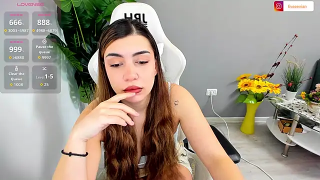 Snapshot of EveEvian chatting on February 2026 12:34:02 PM EveEvian online show from February 2026 12:34:02 PM