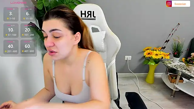 Snapshot of EveEvian chatting on February 2026 02:02:02 PM EveEvian online show from February 2026 02:02:02 PM