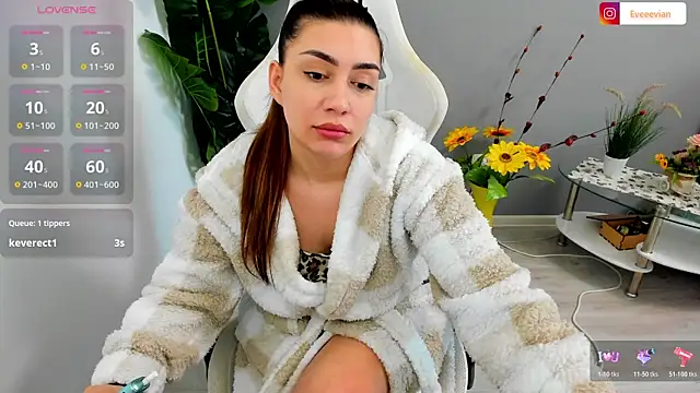 Snapshot of EveEvian chatting on February 2026 10:36:01 AM EveEvian online show from February 2026 10:36:01 AM