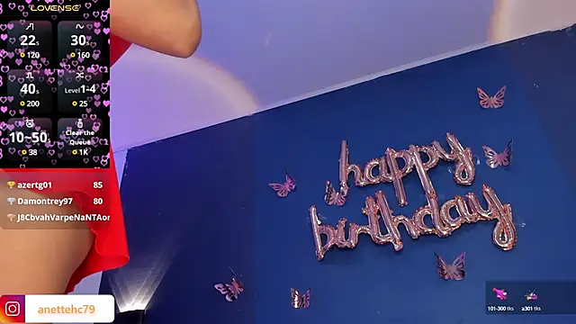 Anette  online show from January 2025 01:48:01 AM