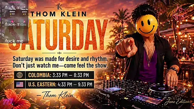 Snapshot of thomklein chatting on June 2026 07:01:02 PM thomklein online show from June 2026 07:01:02 PM