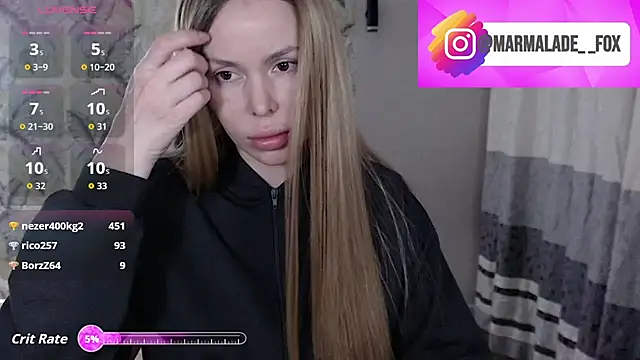 Marmalade Fox online show from April 2026 05:29:01 PM