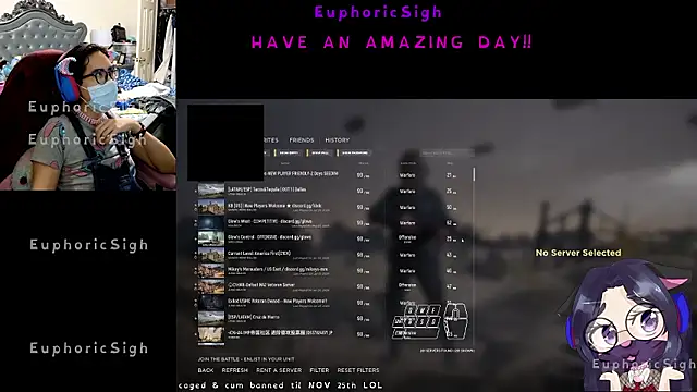 EuphoricSigh online show from July 2026 03:13:01 AM