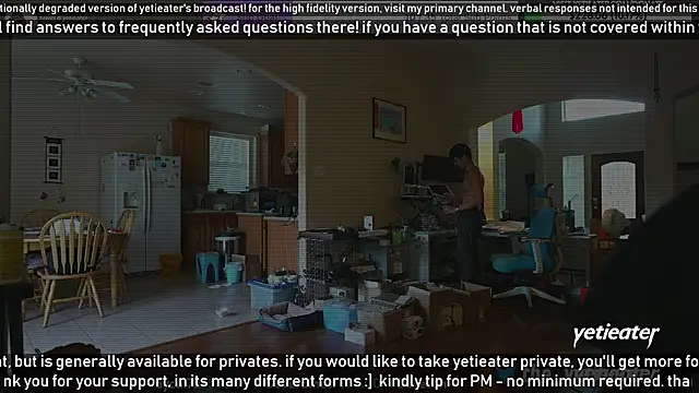 Snapshot of yetieater chatting on January 2025 11:07:02 PM yetieater online show from January 2025 11:07:02 PM