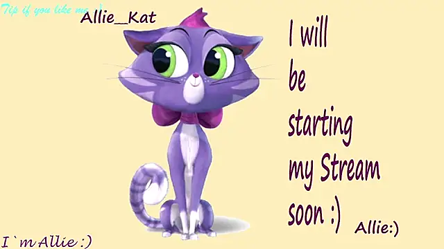 Snapshot of Allie_Kat chatting on May 2026 02:21:02 PM Allie Kat online show from May 2026 02:21:02 PM
