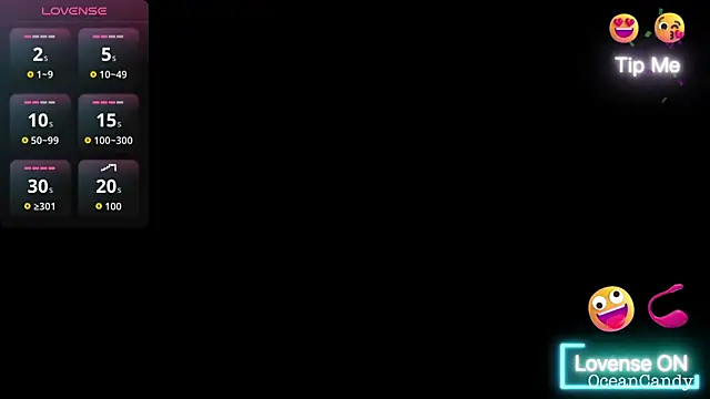 OceanCandy online show from January 2026 03:59:01 PM