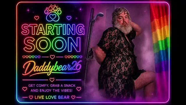 Snapshot of Daddybear26 chatting on June 2026 02:29:01 PM Daddybear26 online show from June 2026 02:29:01 PM