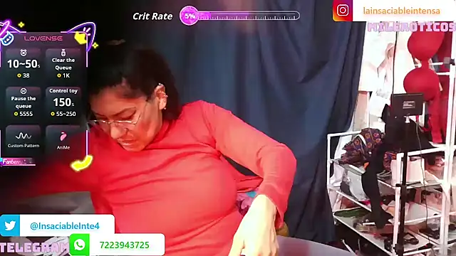 LaInsaciableIntensa online show from October 2025 12:42:01 AM