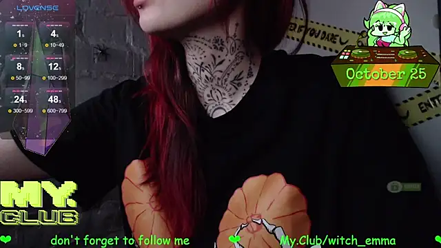 Witch Emma online show from October 2025 08:55:02 AM