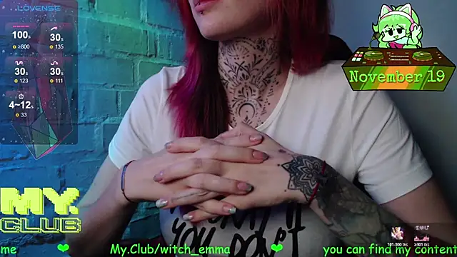 Witch Emma online show from November 2025 09:37:01 PM